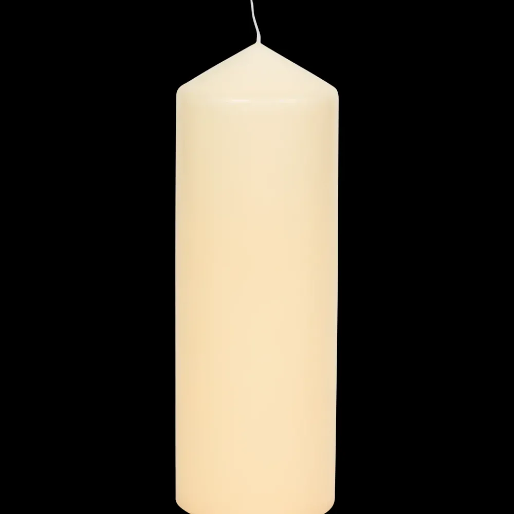 Bougies< Bougie cylindrique Ivoire Blanc | Action FR