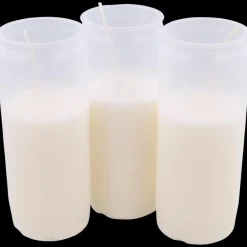 Bougies< Bougies funéraires blanches Blanc | Action FR