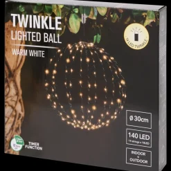 Tous Les Articles Habitat|Décoration Saisonnière< Boule lumineuse blanc chaud | Action FR