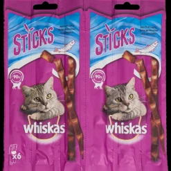 Tous Les Articles Animaux Domestiques|Alimentation<Whiskas Bâtonnets à mâcher pour chat Saumon | Action FR