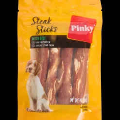 Tous Les Articles Animaux Domestiques|Alimentation< Bâtonnets à mâcher pour chien Pinky Steak Sticks | Action FR