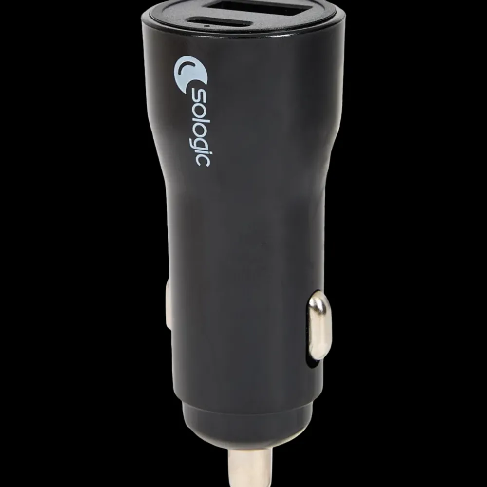 Tous Les Articles Multimédia|Powerbanks Et Chargeurs<Sologic Chargeur allume-cigare 2 ports | Action FR