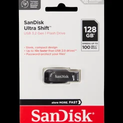 Tous Les Articles Multimédia|Cartes Mémoire<SanDisk Clé USB Ultra Shift 128 gigabits | Action FR