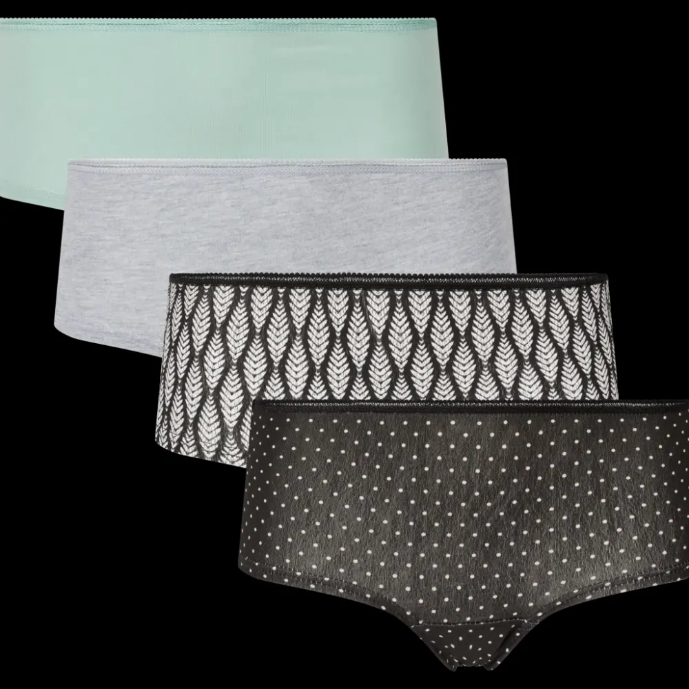 Tous Les Articles Mode|Sous-vêtements< Culottes hipsters 4 Pièces | Action FR