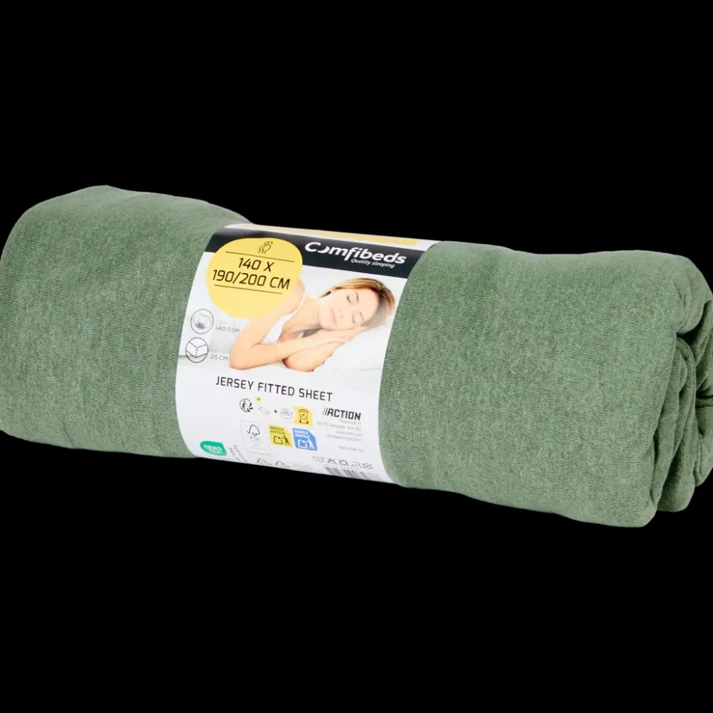 Literie< Drap-housse en jersey Comfibeds 200 x 140 cm | Action FR