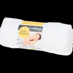 Literie<Comfibeds Drap-housse en jersey Blanc 90 x 200 x 25 cm | Action FR