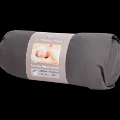 Literie<La Maison Rêve Drap-housse en percale de coton 180 x 220 cm | Action FR