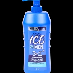 Tous Les Articles Hygiène & Beauté|Soins Corporels< Gel douche Who's Hair Ice Men 3-en-1 1 litre | Action FR