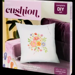 Bricolage< Kit créatif broderie housse de coussin Avec | Action FR