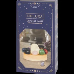 Tous Les Articles Habitat|Lampes< Lampe 7 chakras avec cristaux Deluxa | Action FR