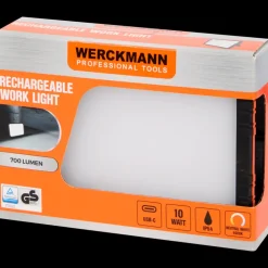 Tous Les Articles Bricolage|Éclairage<Werckmann Lampe de travail rechargeable 10 watt 700 lm | Action FR