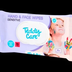 Tous Les Articles Hygiène & Beauté|Soins Corporels<Teddy Care Lingettes nettoyantes mains et visage Sensitive 40 Pièces | Action FR