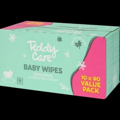 Tous Les Articles Hygiène & Beauté|Soins Corporels<Teddy Care Lingettes pour bébé maxi-format Sensitive 10 Pièces | Action FR