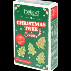 Tous Les Articles Boissons & Alimentation|Biscuits Et Pâtisseries< Mélange pour biscuits en forme de sapins de Noël Bake it! | Action FR