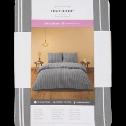 Literie< Parure de lit en flanelle 240 x 220 cm | Action FR