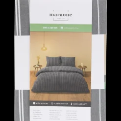 Literie< Parure de lit en flanelle 200 x 220 cm | Action FR