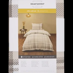 Tous Les Articles Habitat|Literie< Parure de lit en flanelle 140 x 200 cm | Action FR