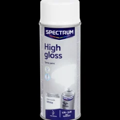 Tous Les Articles Bricolage|Peinture<Spectrum Peinture en aérosol haute brillance Blanc Blanc 400 ml | Action FR