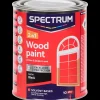 Tous Les Articles Bricolage|Peinture<Spectrum Peinture laque satinée pour bois 2-en-1 Noir Noir | Action FR
