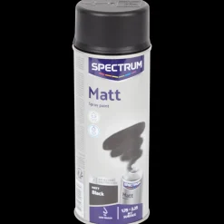 Tous Les Articles Bricolage|Peinture<Spectrum Peinture mate en aérosol Noir Noir 400 ml | Action FR