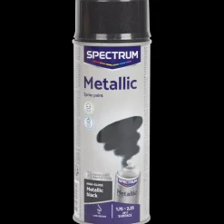 Tous Les Articles Bricolage|Peinture<Spectrum Peinture métallisée en aérosol Noir Noir 400 ml | Action FR