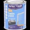Tous Les Articles Bricolage|Peinture<Spectrum Peinture satinée 2-en-1 Noir Noir 750 ml | Action FR
