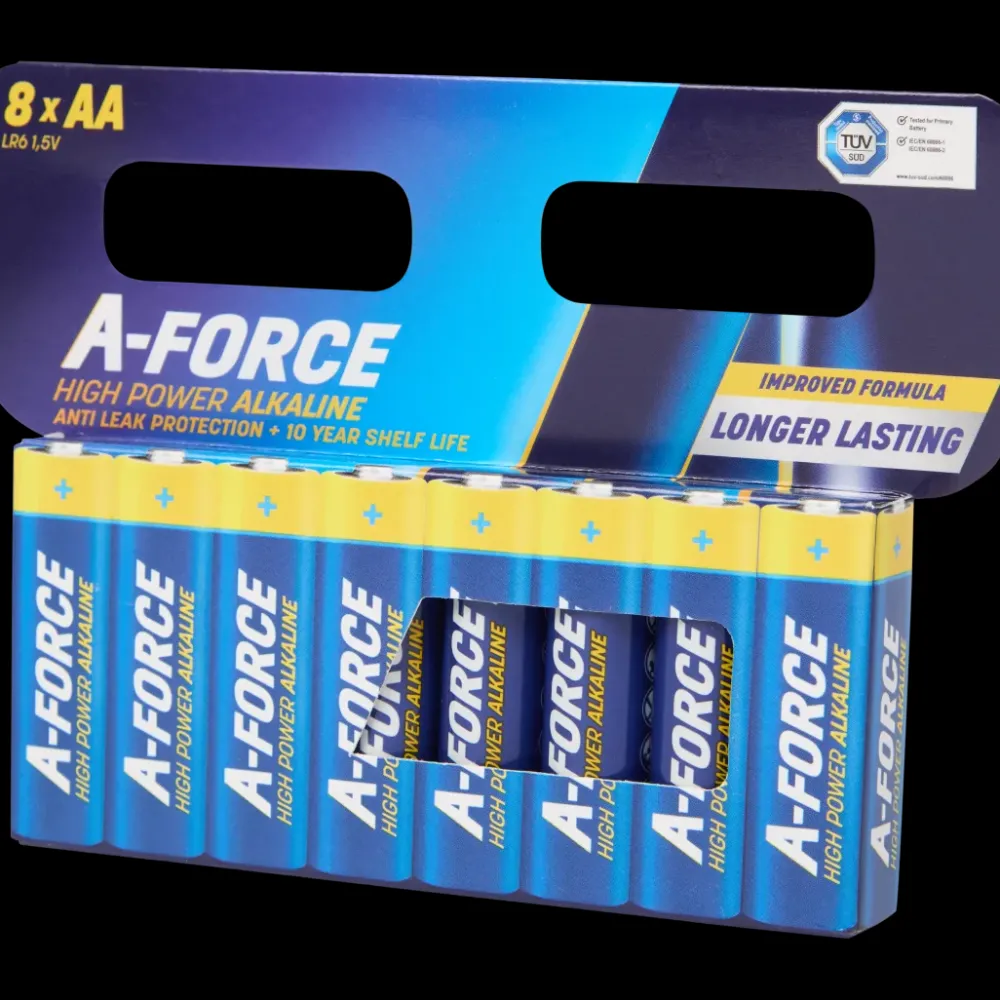 Tous Les Articles Multimédia|Piles< Piles A-Force High Power Alkaline AA 8 Pièces | Action FR