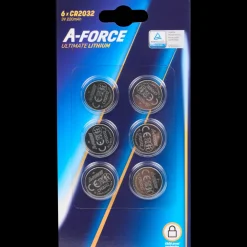 Tous Les Articles Multimédia|Piles<A-Force Piles boutons CR2032 6 Pièces | Action FR