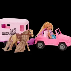 Jeux|Tous Les Articles Jouets< Poupée et remorque à chevaux Dès 3 ans | Action FR