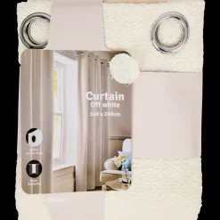 Tous Les Articles Habitat|Décoration Fenêtres< Rideau occultant bouclé Polyester | Action FR