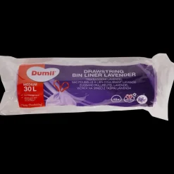 Tous Les Articles Articles Ménagers|Poubelles< Sacs poubelle avec cordon Dumil Lavande 30 litre | Action FR