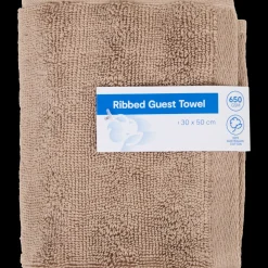Tous Les Articles Habitat|Salle De Bain< Serviette d'invité côtelée 30 x 50 cm | Action FR